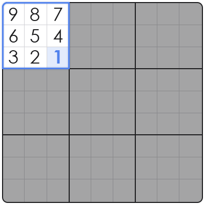 sudoku number combinations